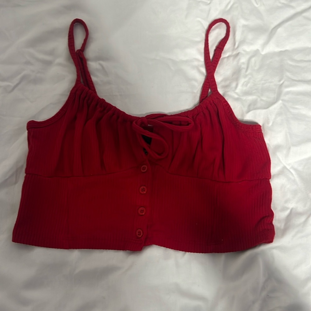 Gaudi Red Crop Top